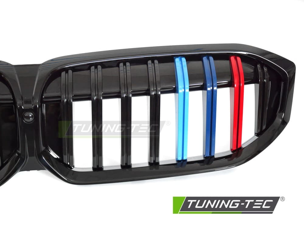 Predná maska BMW G20 / G21 LCI 22-26 Glossy Black Tri-Colour – náhľad 4
