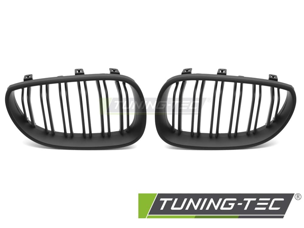 Predná maska BMW 5er E60 / E61 03-10 Sport Double Bar Matt Black – náhľad 2