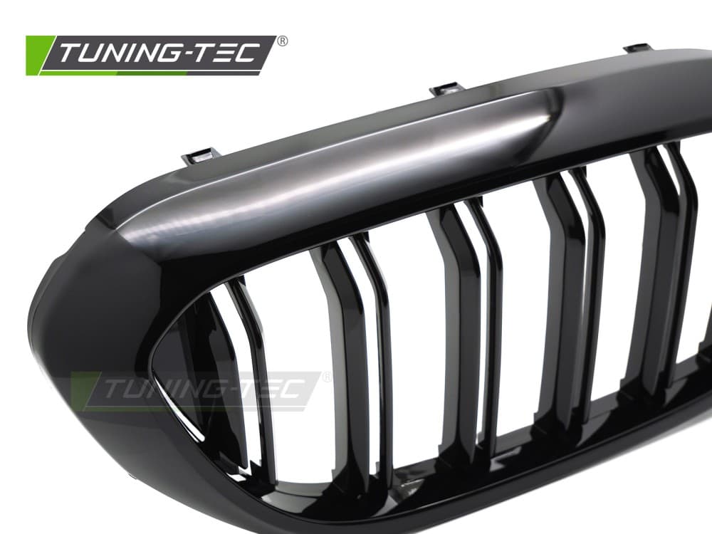 Predná maska BMW 5er G30 / G31 17-20 Sport Glossy Black Double Bar – náhľad 3