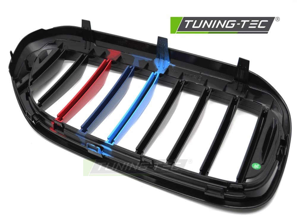 Predná maska BMW 5er G30 / G31 17-20 Glossy Black Tri-Colour – náhľad 5