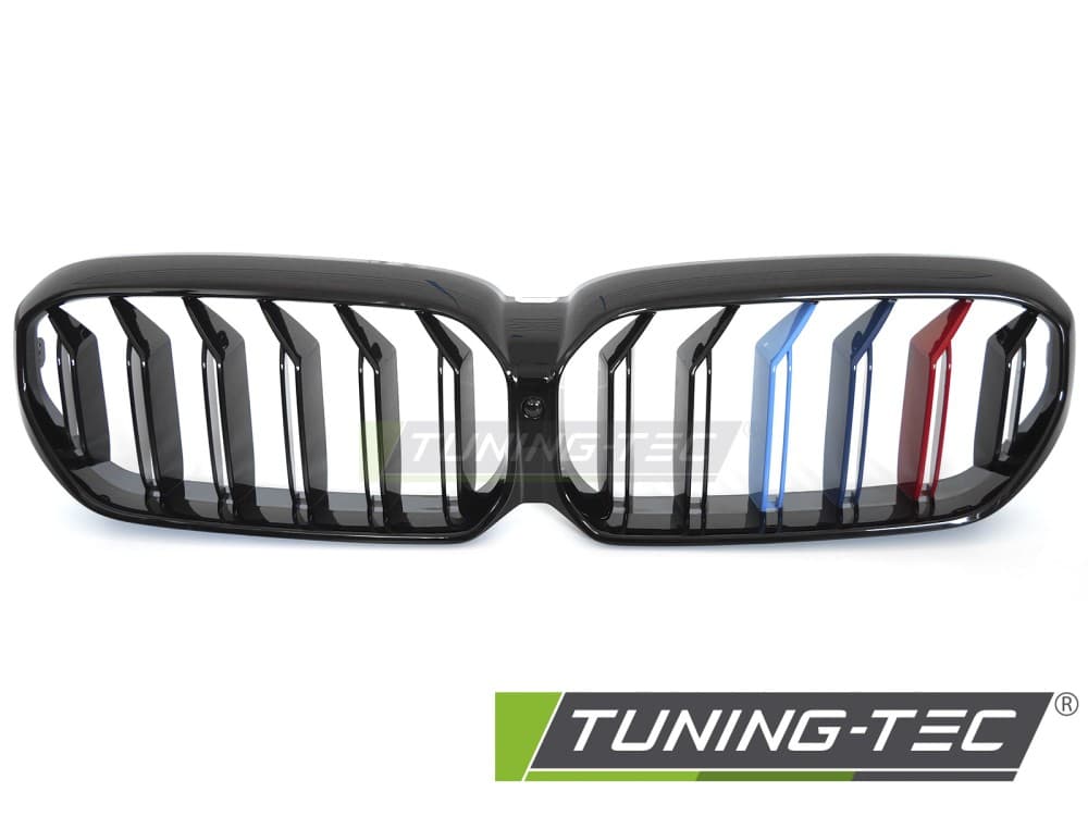 Predná maska BMW G30 / G31 LCI 20-23 Sport Glossy Black Tri-Colour Double Bar – náhľad 2