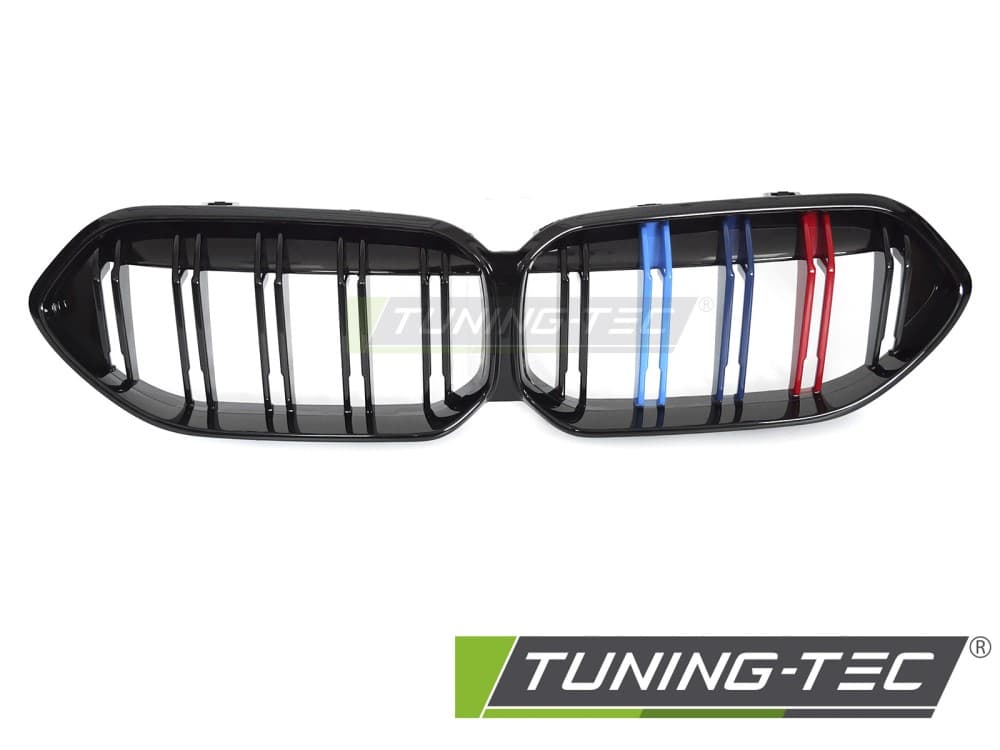 Predná maska BMW F44 19-24 Sport Glossy Black Tri-Colour Double Bar – náhľad 2