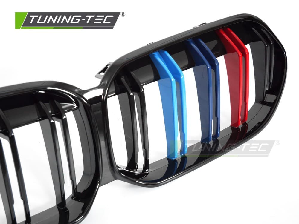 Predná maska BMW F44 19-24 Sport Glossy Black Tri-Colour Double Bar – náhľad 3