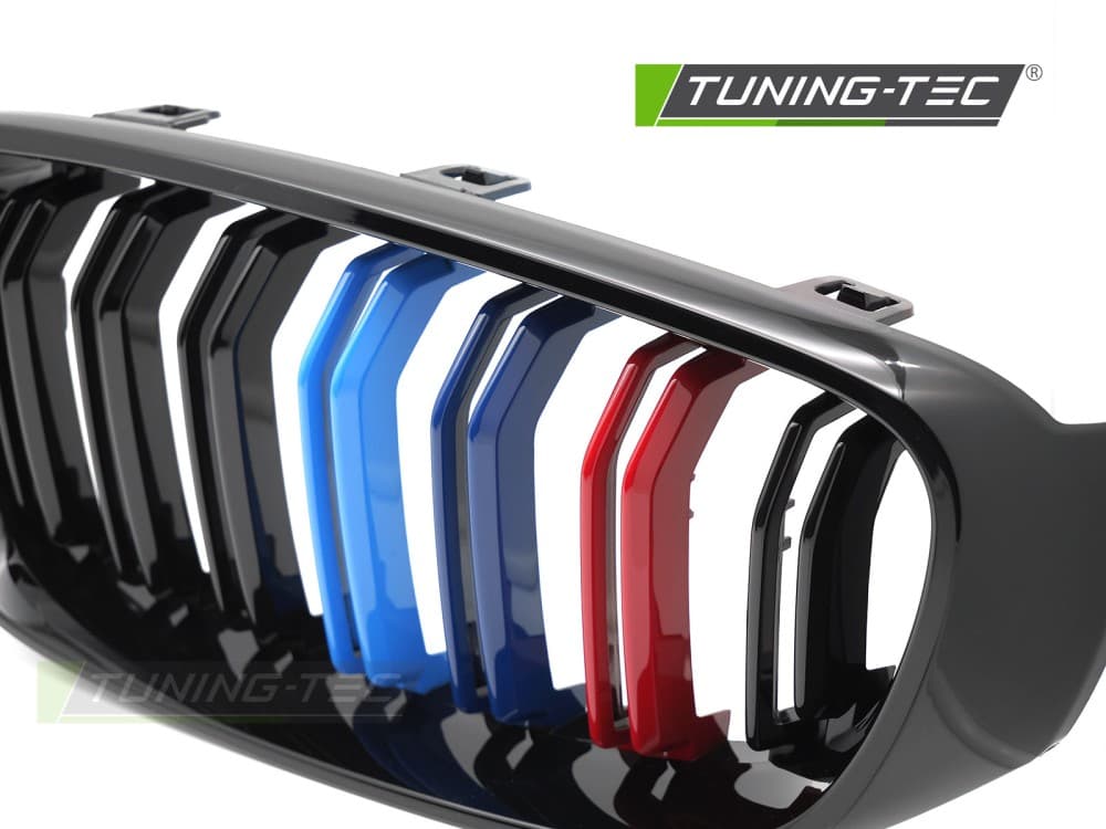 Predná maska BMW F34 Gran Turismo 13-17 Sport Glossy Black Tri-Colour Double Bar – náhľad 3