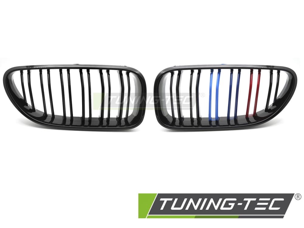 Predná maska BMW F12 / F13 11-18 Sport Glossy Black Tri-Colour Double Bar – náhľad 2