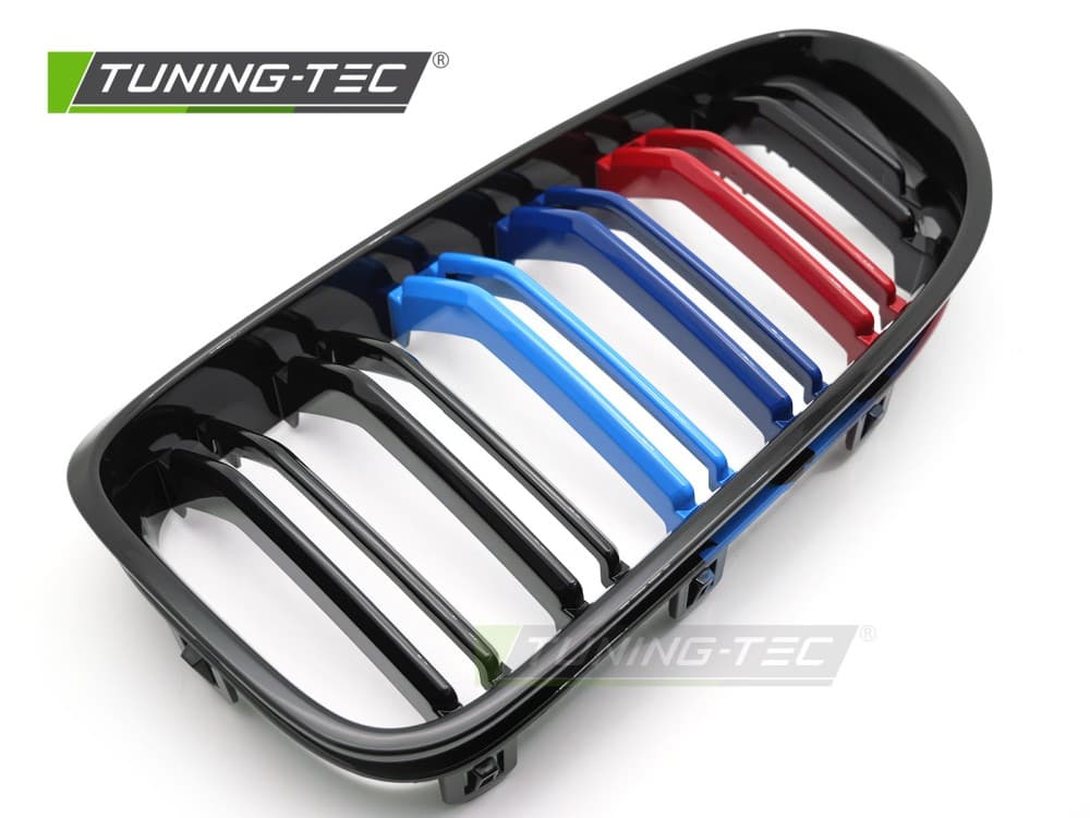 Predná maska BMW F12 / F13 11-18 Sport Glossy Black Tri-Colour Double Bar – náhľad 4