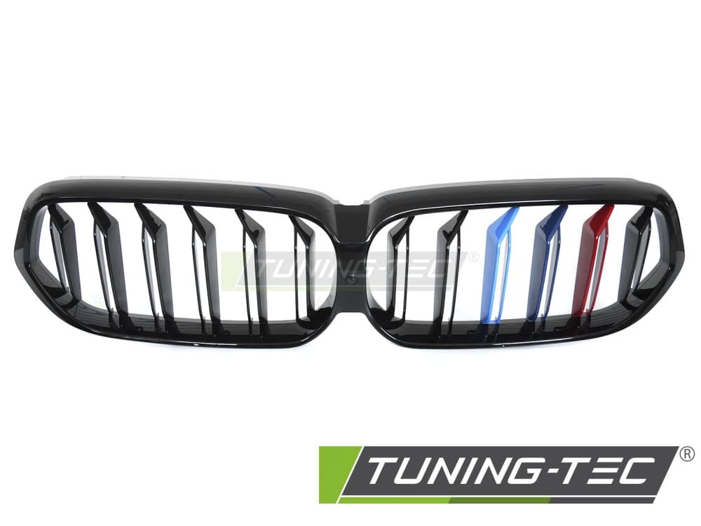 Predná maska BMW 6er G32 LCI 20-23 Sport Glossy Black Tri-Colour Double Bar – náhľad 2