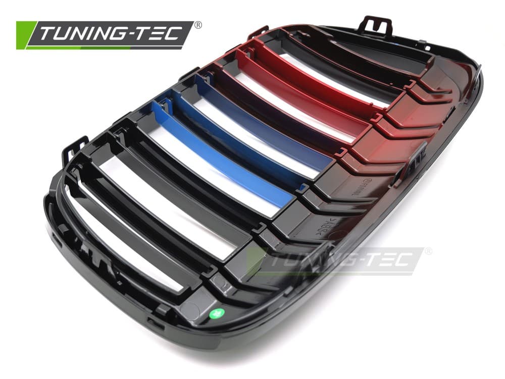 Predná maska BMW X1 F48 15-20 Sport Glossy Black Tri-Colour Double – náhľad 4
