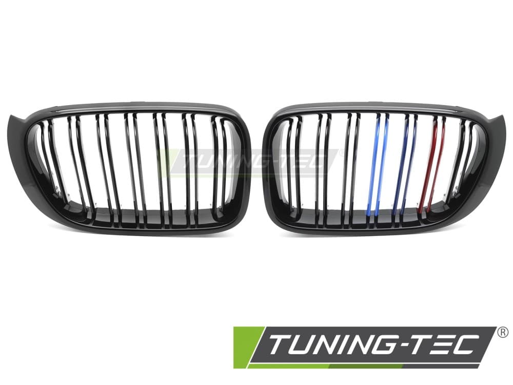 Predná maska BMW X3 F25 LCI 14-17 / X4 F26 14-18 Sport Glossy Black Tri-Colour Double Bar – náhľad 2