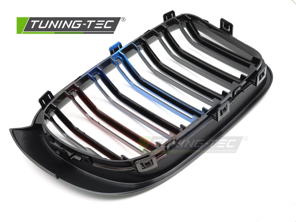 Predná maska BMW X3 F25 LCI 14-17 / X4 F26 14-18 Sport Glossy Black Tri-Colour Double Bar – náhľad 4