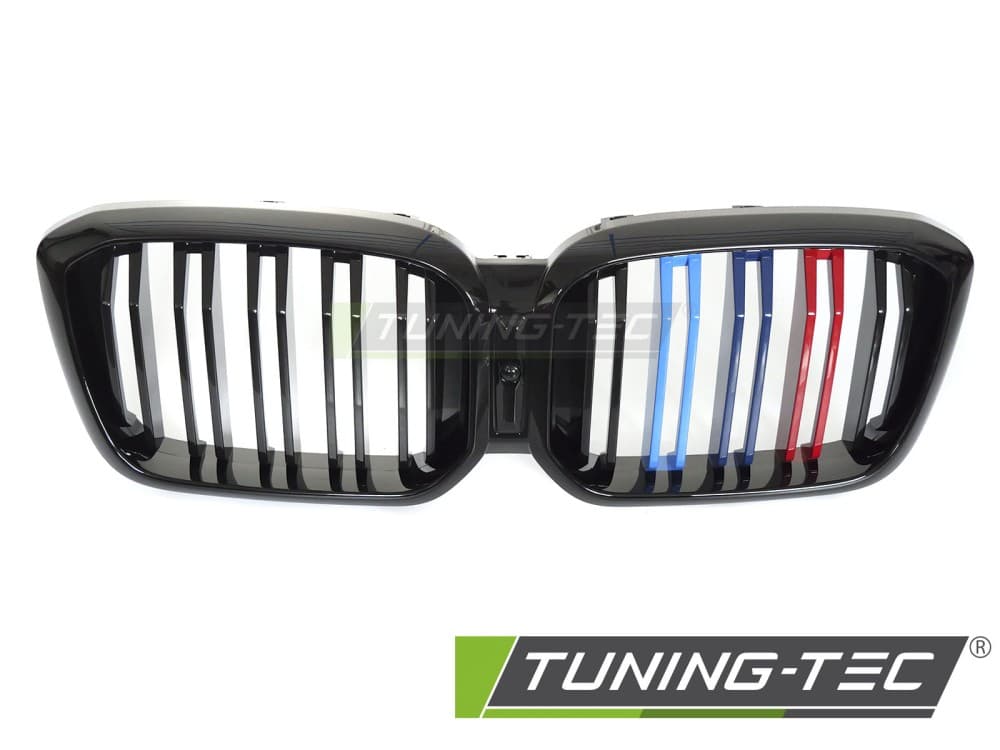 Predná maska BMW X3 G01 LCI / X4 G02 LCI 21-25 Sport Glossy Black Tri-Colour Double Bar – náhľad 2
