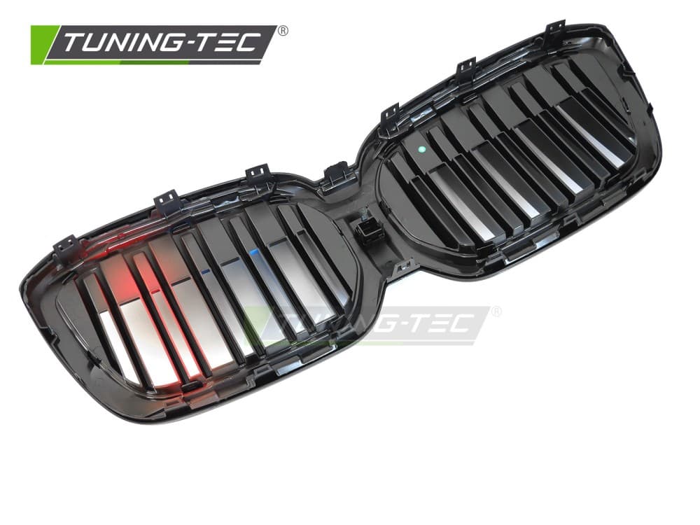 Predná maska BMW iX3 G08 LCI 21-25 Sport Glossy Black Tri-Colour Double Bar – náhľad 4