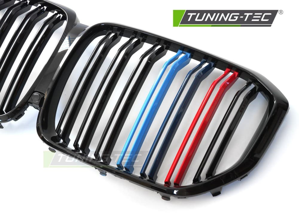 Predná maska BMW X5 G05 19-22 Sport Glossy Black Tri-Colour Double Bar – náhľad 3
