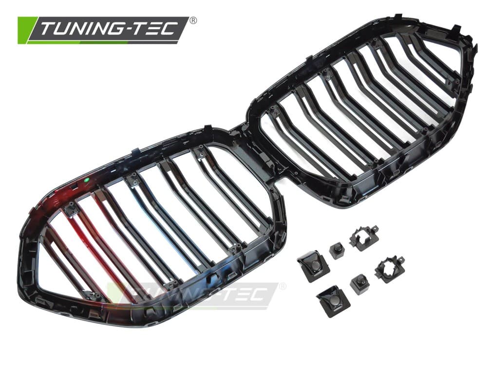 Predná maska BMW X6 G06 19-23 Sport Glossy Black Tri-Colour Double Bar – náhľad 4