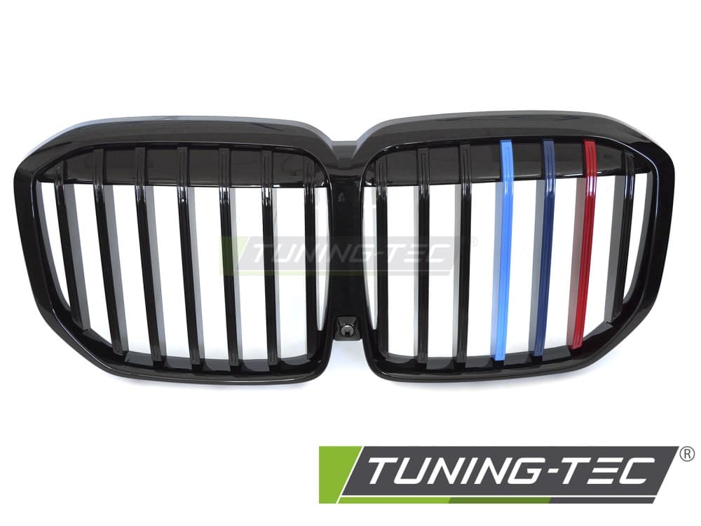 Predná maska BMW X7 G07 LCI 22- Glossy Black Tri-Colour – náhľad 2