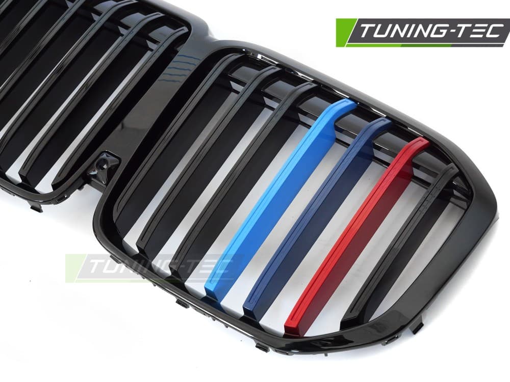 Predná maska BMW X7 G07 LCI 22- Glossy Black Tri-Colour – náhľad 3