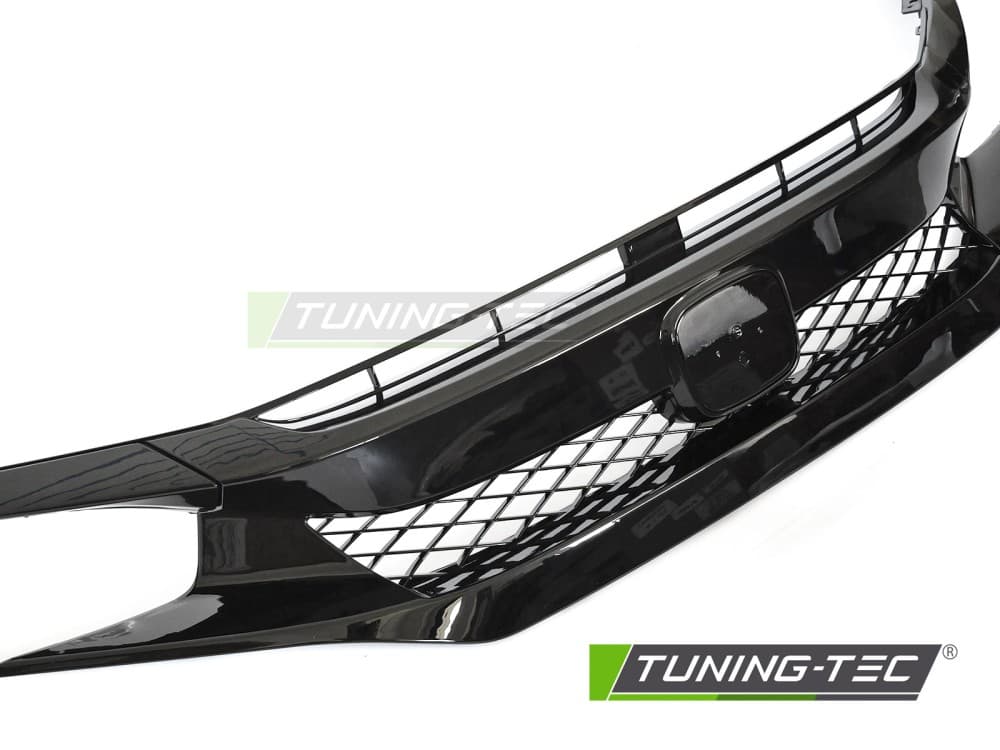 Predná maska Honda Civic X 16-21 SPORT Glossy Black – náhľad 3