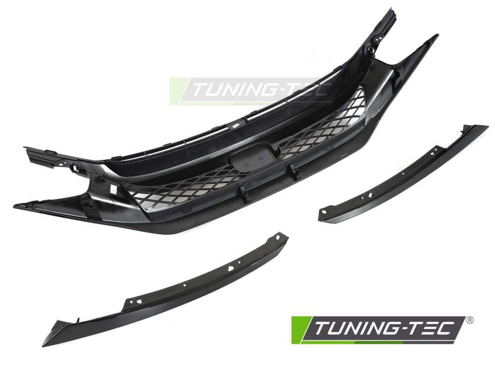 Predná maska Honda Civic X 16-21 SPORT Glossy Black – náhľad 4