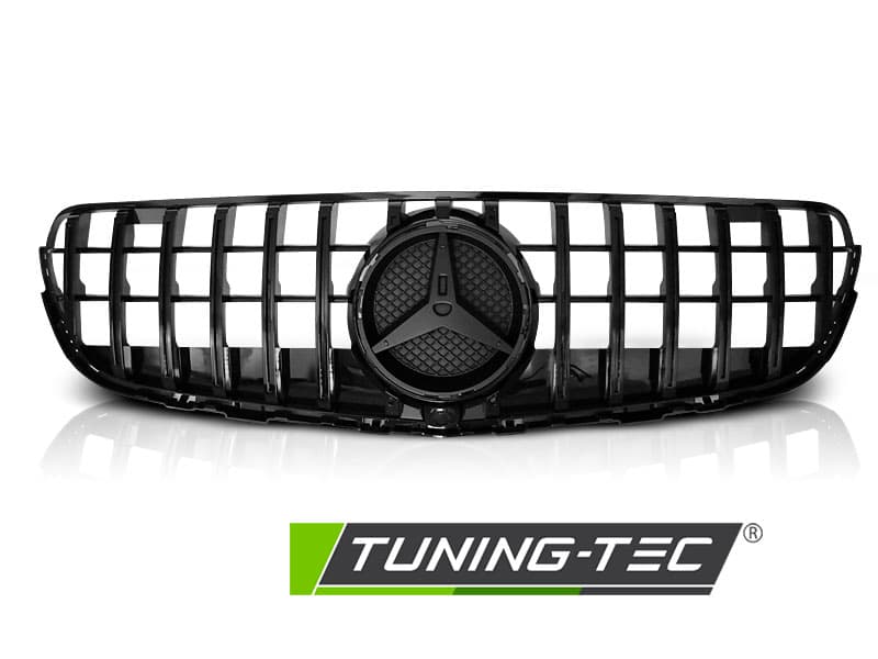 Predná maska Mercedes GLC W253 15-18 Sport Glossy Black GT-R Look – náhľad 2