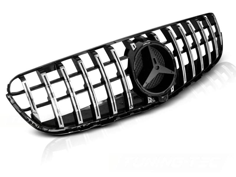 Predná maska Mercedes GLC W253 15-18 Sport Glossy Black Chrome GT-R Look