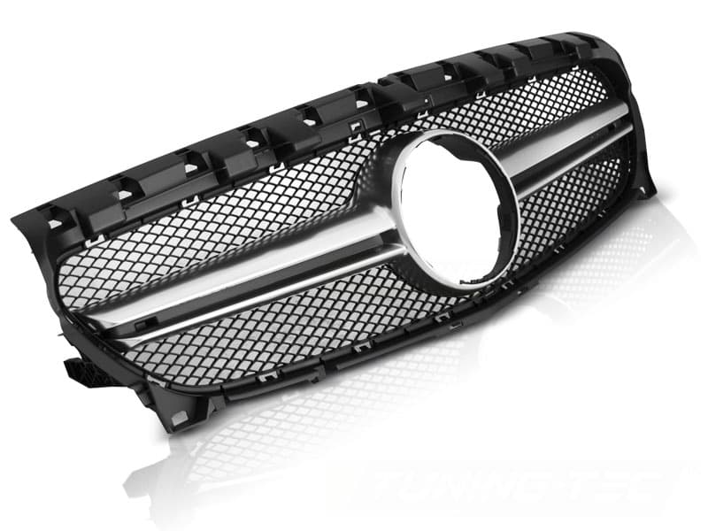 Predná maska Mercedes CLA W117 13-19 Black-Silver Sport Look