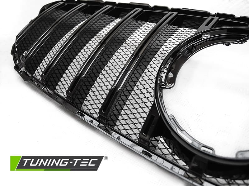 Predná maska Mercedes W205 18- GT-R Look Glossy Black – náhľad 4