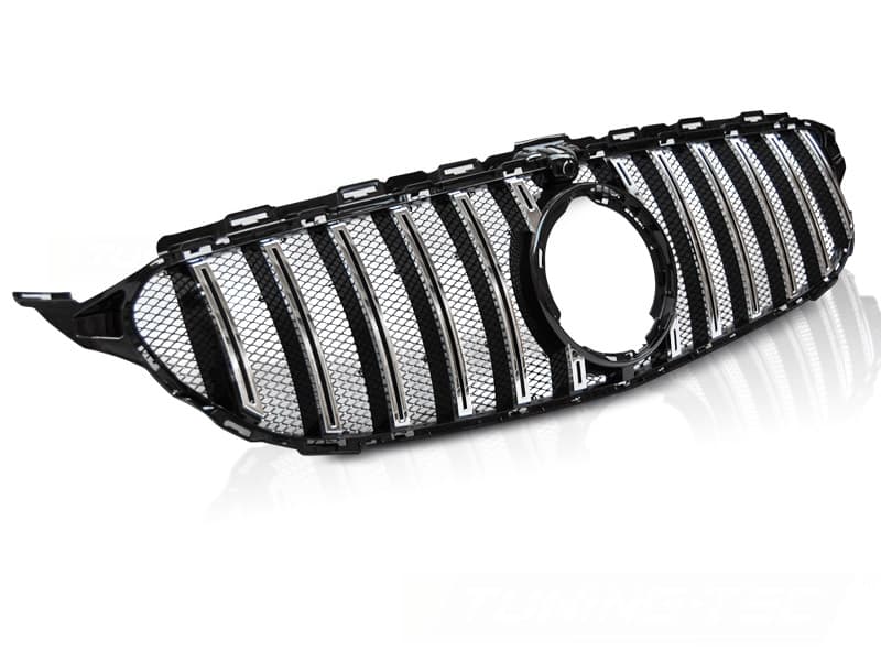 Predná maska Mercedes W205 18- GT-R Look Black Chrome