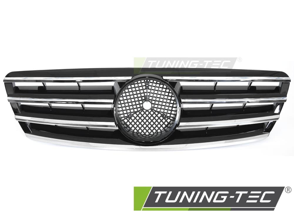 Predná maska Mercedes C-Class W203 / S203 00-07 CL Style Black-Chrome – náhľad 2