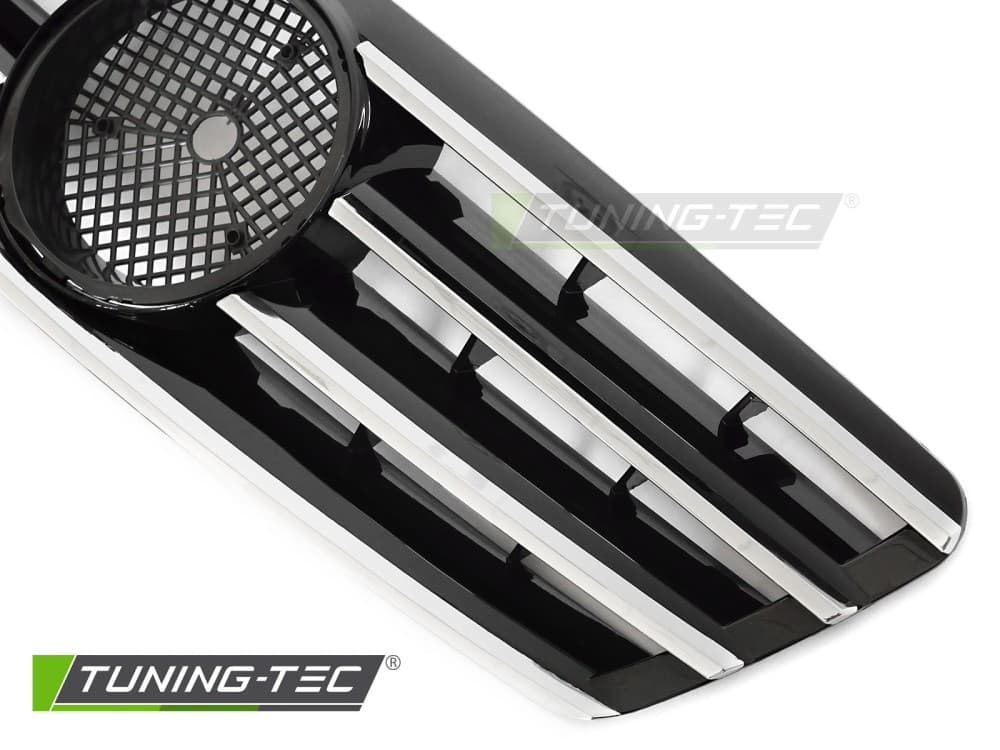 Predná maska Mercedes C-Class W203 / S203 00-07 CL Style Black-Chrome – náhľad 3