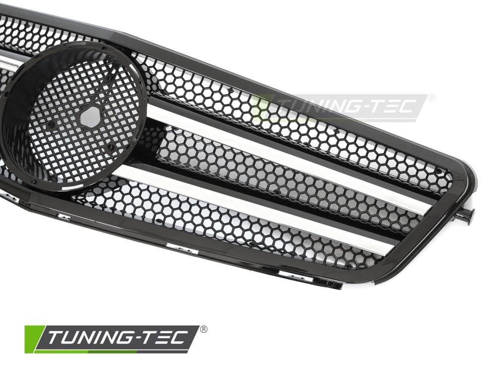 Predná maska Mercedes C trieda W204 / S204 07-14 Sport CL Style Black Chrome – náhľad 3
