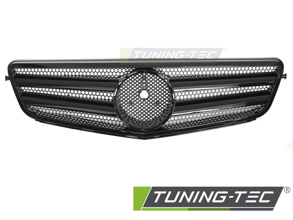 Predná maska Mercedes C trieda W204 / S204 07-14 Sport Glossy Black – náhľad 2