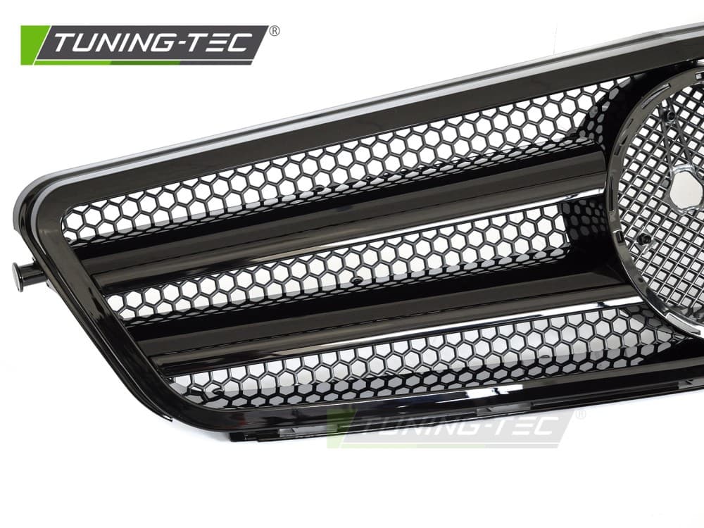 Predná maska Mercedes C trieda W204 / S204 07-14 Sport Glossy Black – náhľad 3