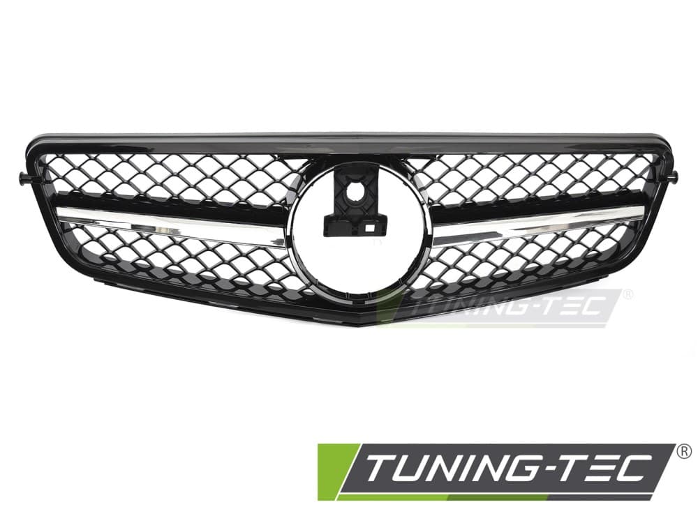 Predná maska Mercedes C trieda W204 / S204 07-14 SL Style Black Chrome – náhľad 2
