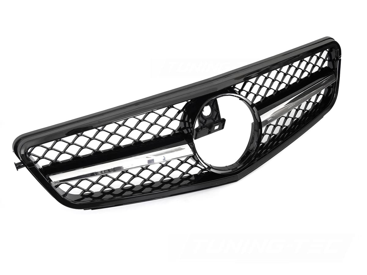 Predná maska Mercedes C trieda W204 / S204 07-14 SL Style Black Chrome