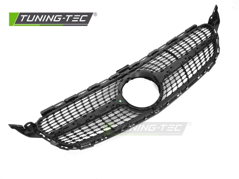 Predná maska Mercedes C-Class W205 / S205 14-18, C205 15-18, A205 16-18 Diamond Black Chrome – náhľad 4