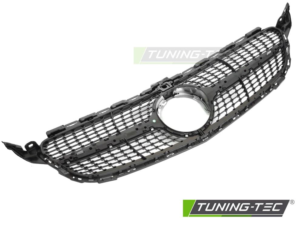 Predná maska Mercedes C trieda W205 / S205 / C205 / A205 18-23 Diamond Silver-Chrome s otvorom pre kameru – náhľad 5
