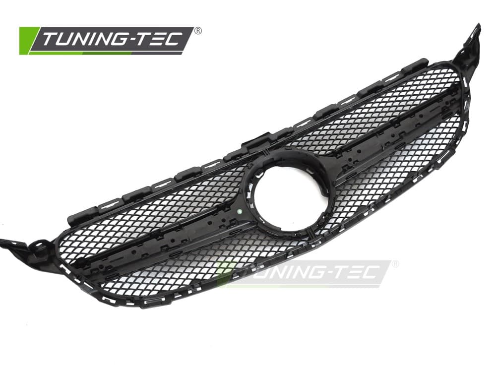 Predná maska Mercedes C-Trieda W205 / S205 / C205 / A205 18-23 Glossy Black – náhľad 4