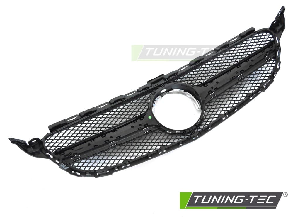 Predná maska Mercedes C-Trieda W205 / S205 / C205 / A205 18-23 Black-Silver – náhľad 4