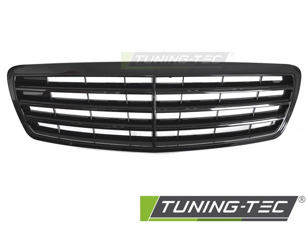 Predná maska Mercedes E trieda W211 / S211 02-06 Glossy Black – náhľad 2