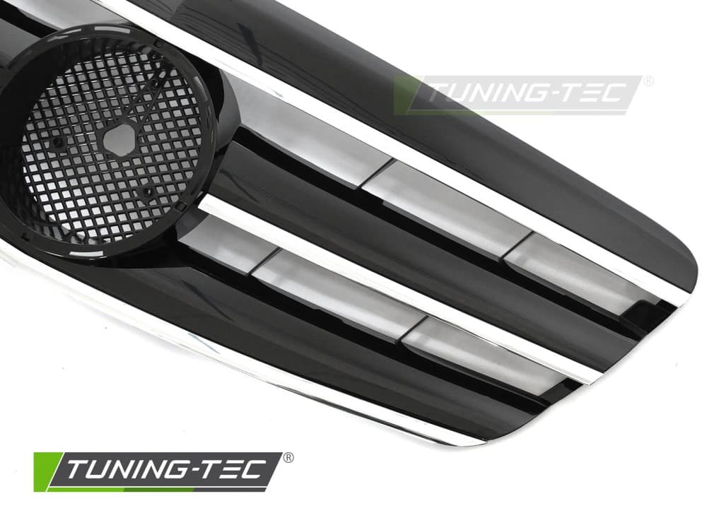 Predná maska Mercedes S trieda W221 05-09 GT Style Black Chrome – náhľad 3