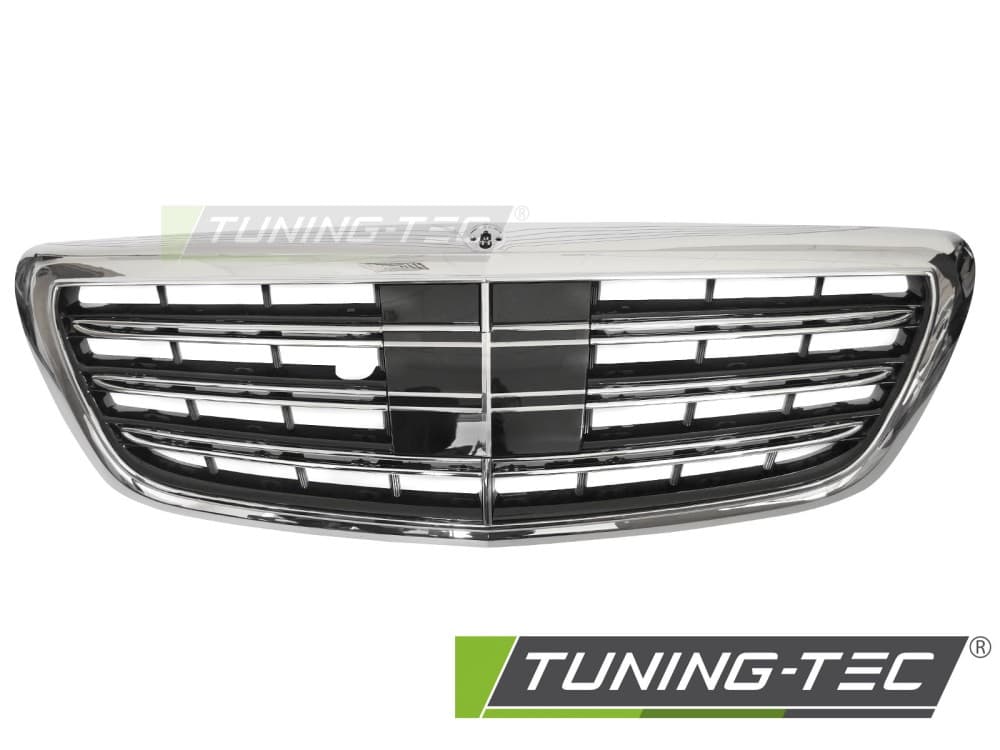 Predná maska Mercedes S trieda W222 13-17 Black-Chrome – náhľad 2