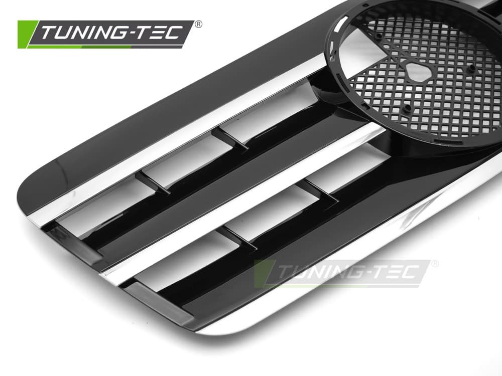 Predná maska Mercedes CLK W208 96-02 CL Style Black-Chrome – náhľad 3