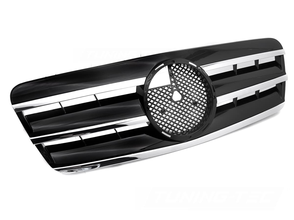 Predná maska Mercedes CLK W208 96-02 CL Style Black-Chrome