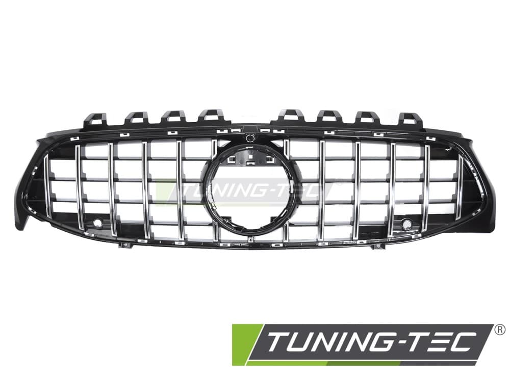 Predná maska Mercedes CLA W118 19-23 GT Style Black-Chrome – náhľad 2