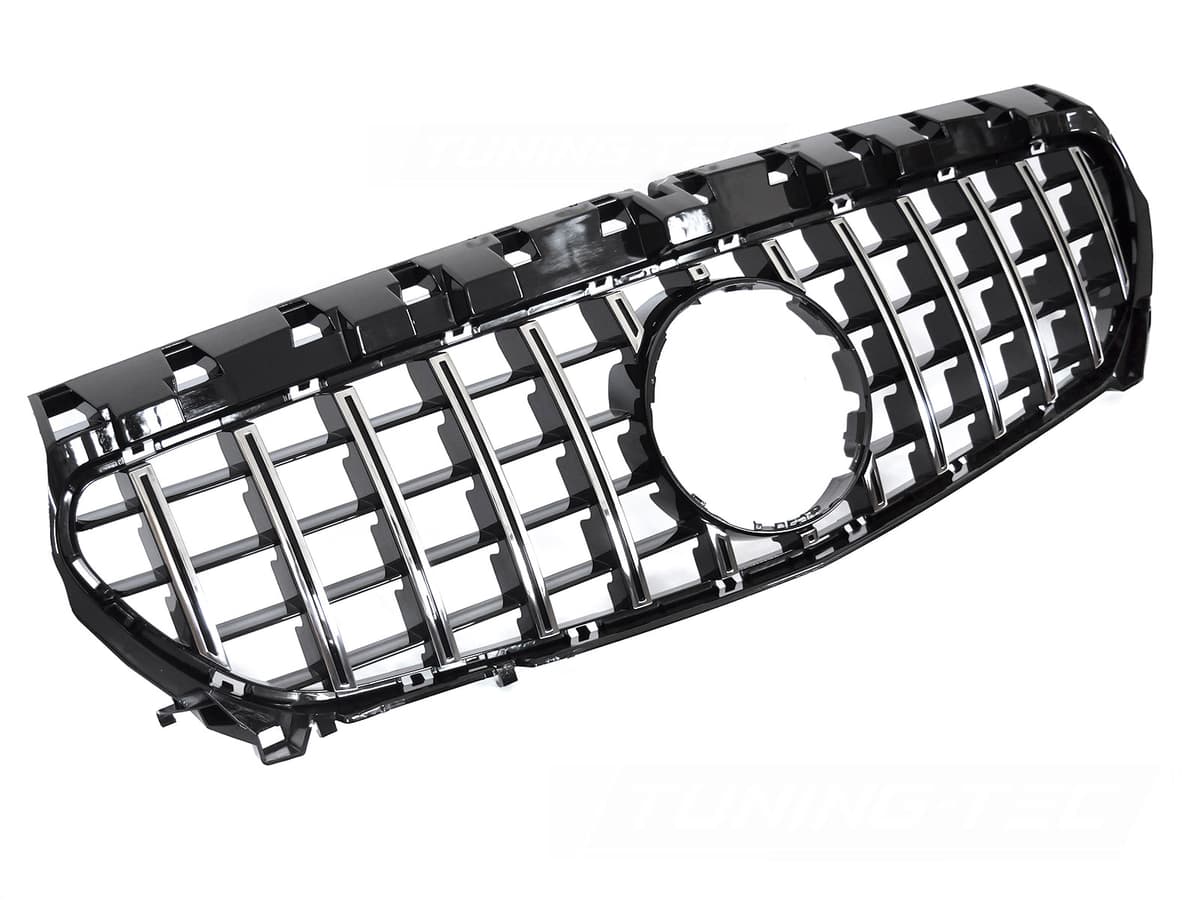 Predná maska Mercedes CLA W117 13-19 GT Style Black-Chrome
