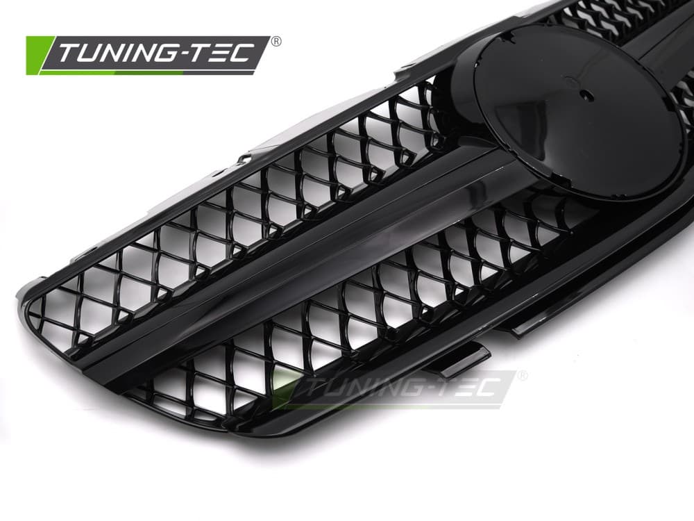 Predná maska Mercedes SL R230 01-06 Sport Glossy Black – náhľad 3