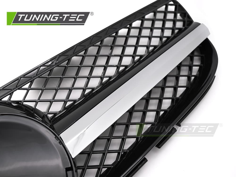 Predná maska Mercedes SL R230 06-08 Sport Chrome Black – náhľad 3