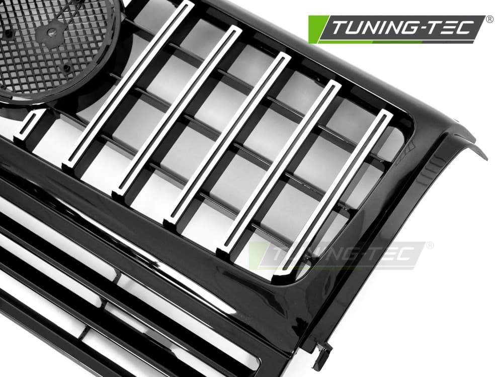 Predná maska Mercedes G-Trieda W463 90-12 Sport W464 Look Chrome Black – náhľad 3