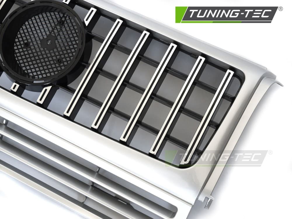 Predná maska Mercedes G-Class W463 90-12 Sport W464 Look Silver-Chrome – náhľad 3