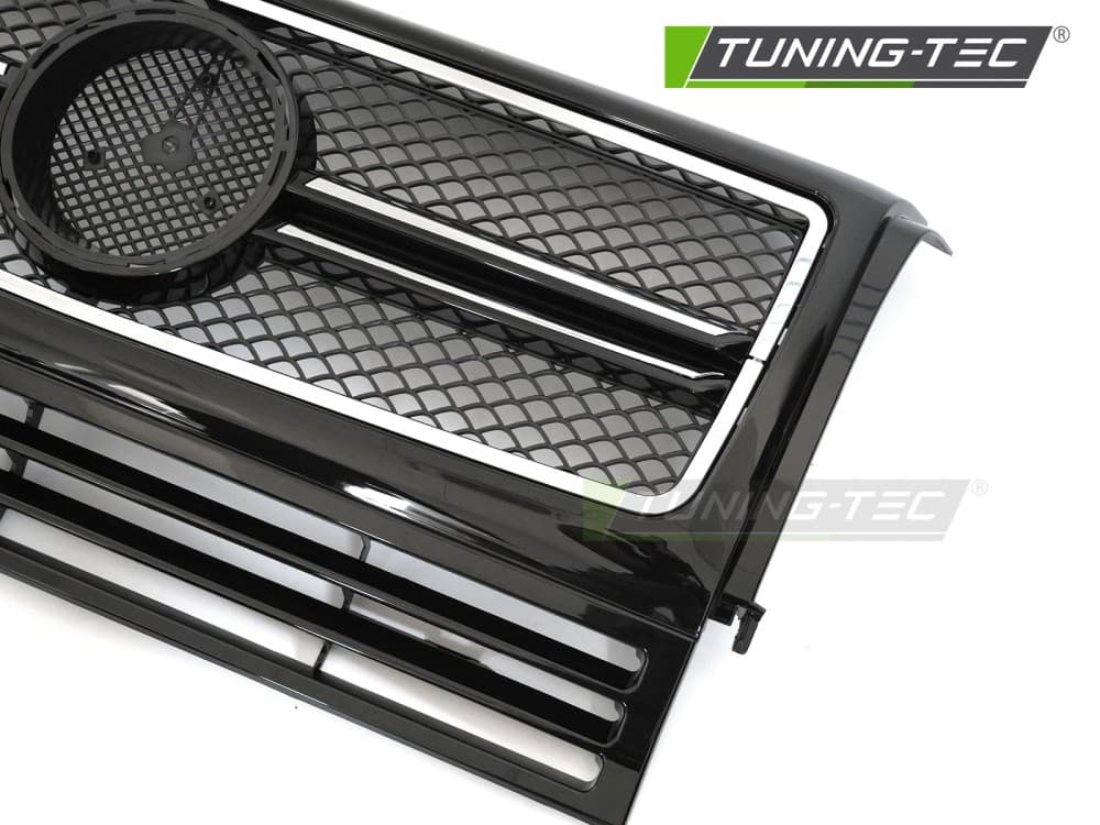 Predná maska Mercedes G trieda W463 90-12 SL Style Black Chrome – náhľad 3